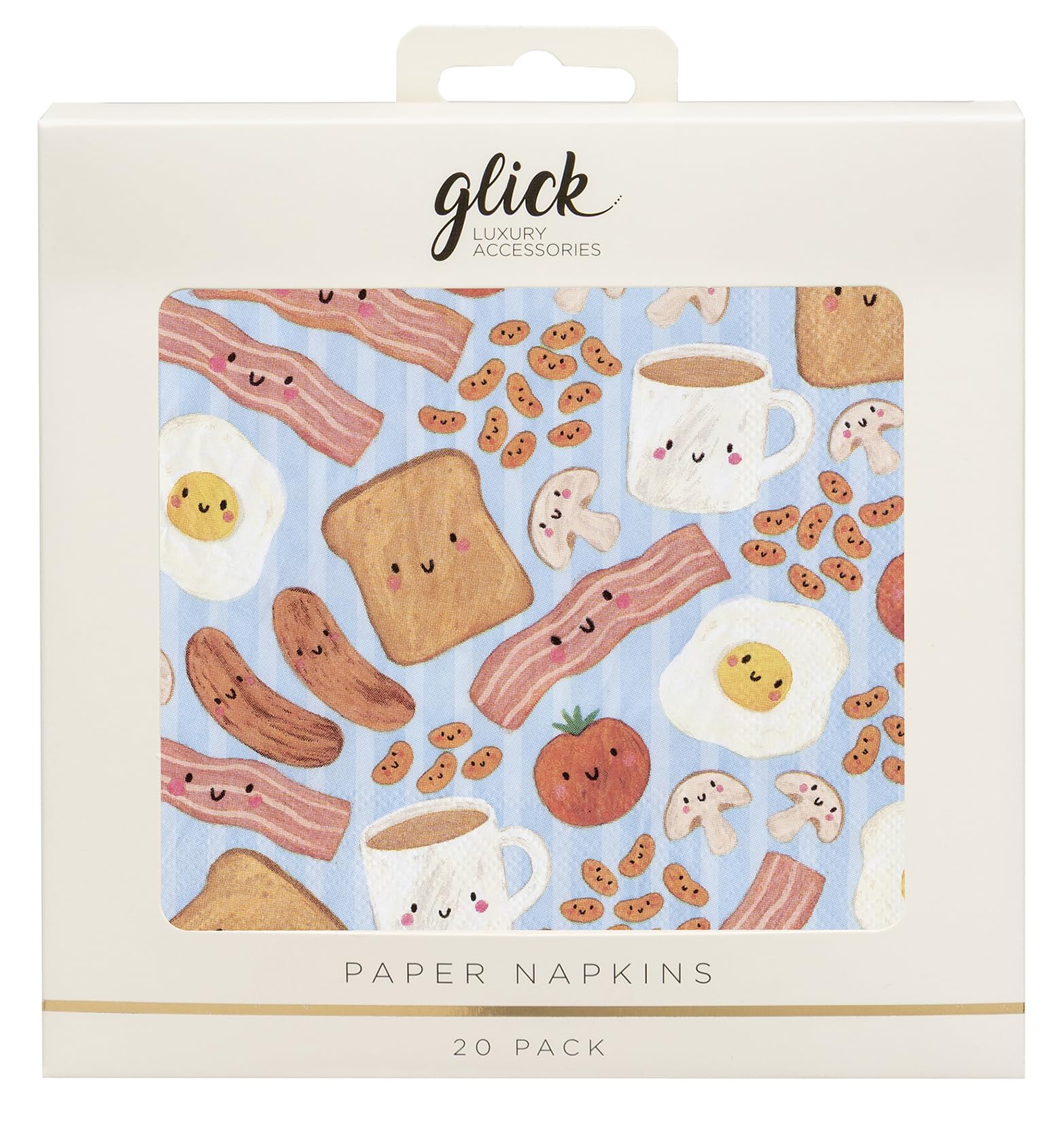Glick Party Napkins - Fry Up Friends - 33 x 33cm - Pack of 20