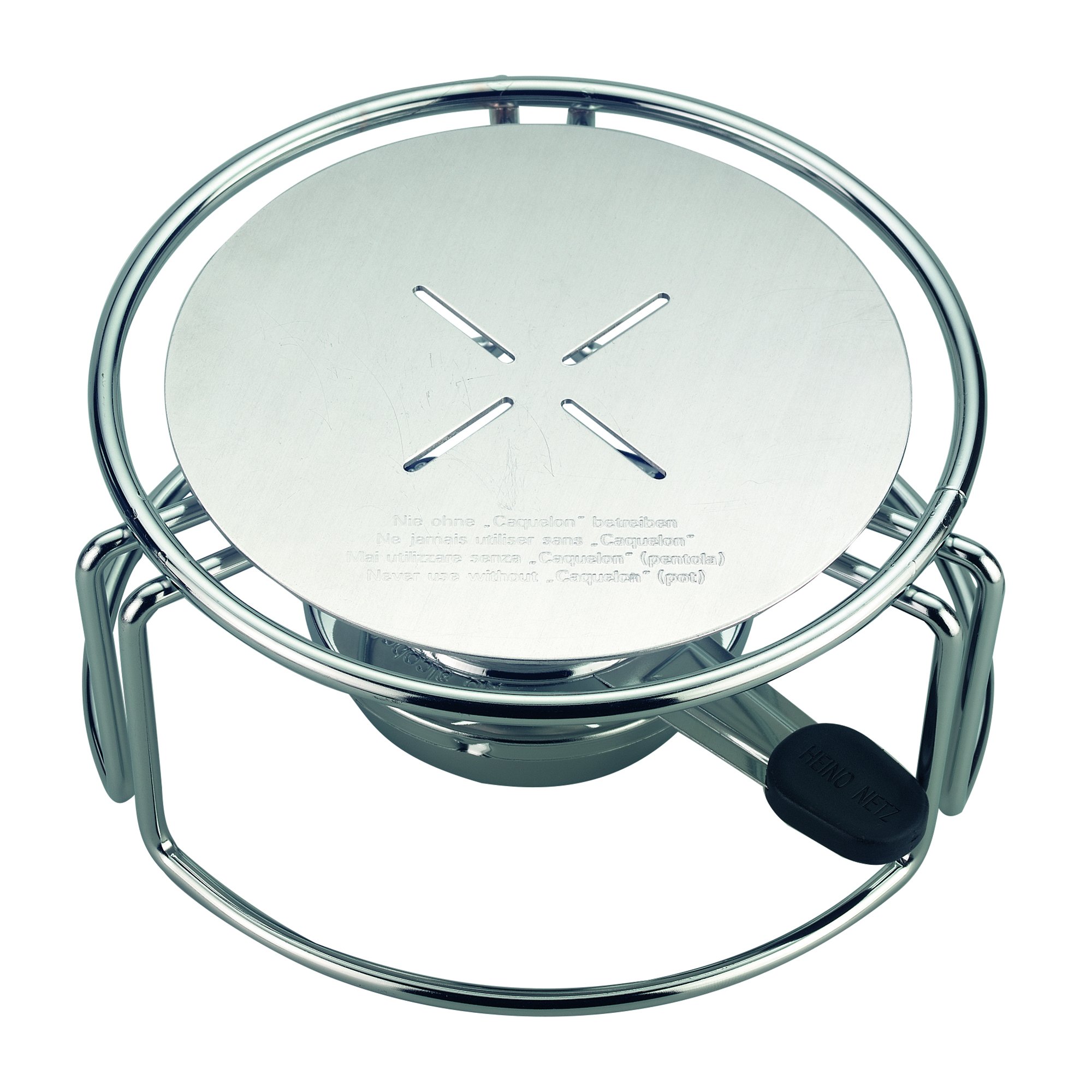 kela 66595 Flammenverteiler für Käse-Fondue, Aluminium, 15,5 cm Durchmesser, Balerno,
