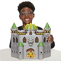 Nintendo Super Mario Playset Castello di Bowser Deluxe, con personaggio esclusivo