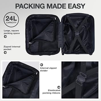 CabinMax Underseat Cabin Suitcase, Ryanair Cabin Bag 40x30x20 Hand Luggage