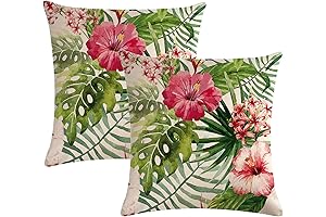Botanical Hawaiian Tropical Throw Pillows