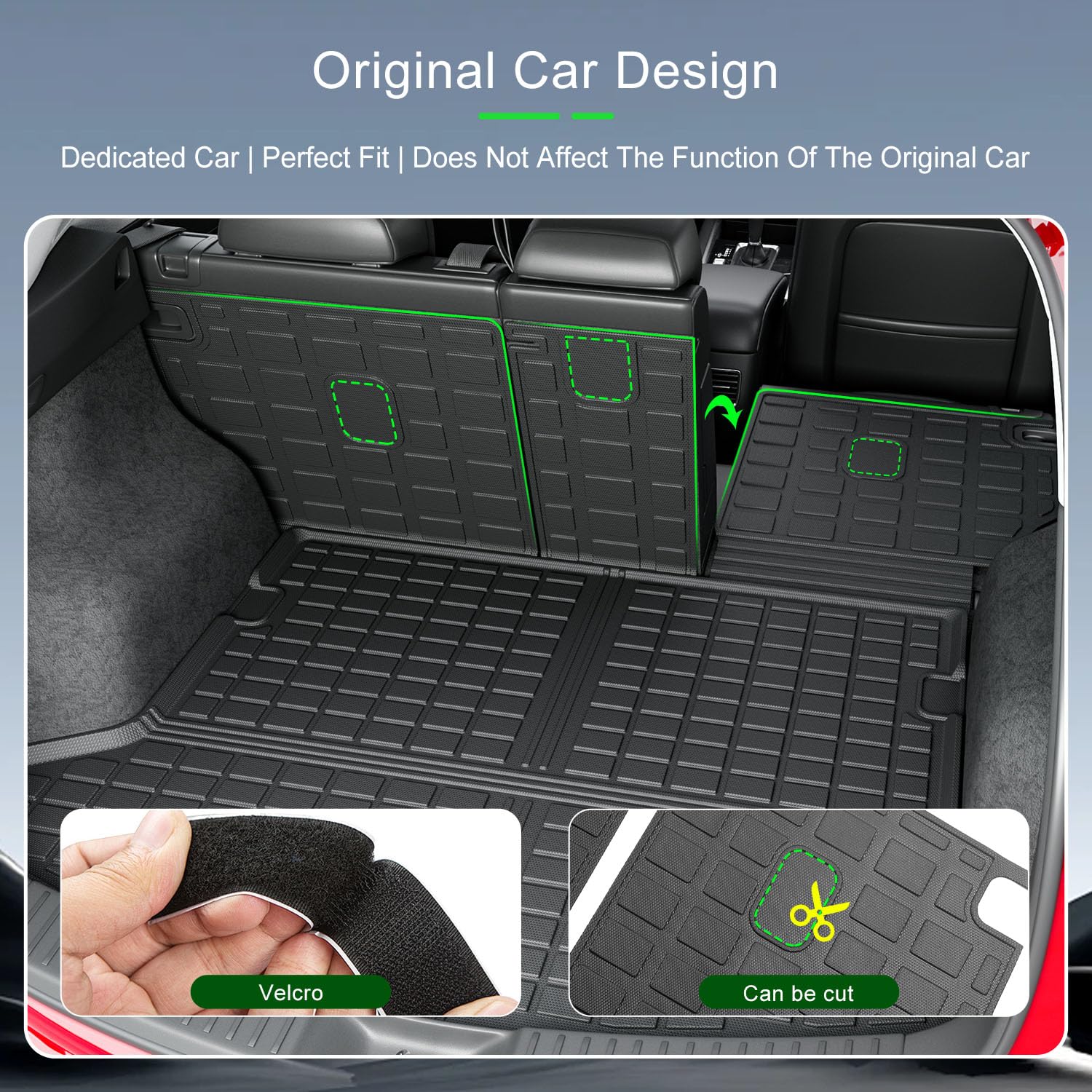 xipoqix Cargo Liner Rugleuningmat Compatibel met 2017-2022 Mazda CX-5 Kofferbakmat TPE Achterbank Protector Vervanging voor 2017 2018 2019 2020 2021 2022 Mazda CX-5 Accessoires (Cargo Mat Rugleuning