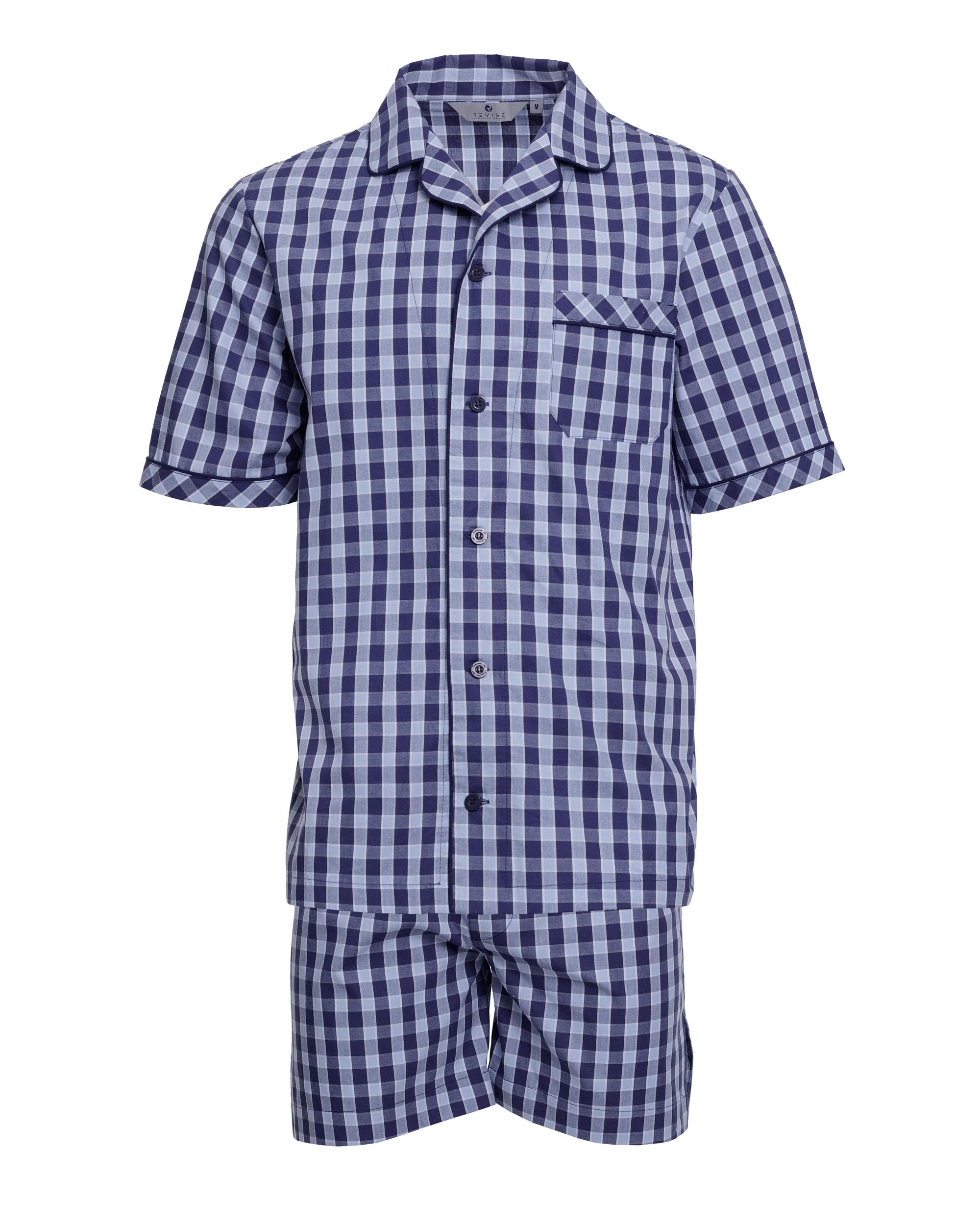 Revise RE-950 - Pigiama corto da uomo, 100% cotone