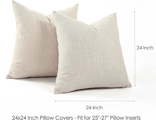 Miniatura 7 de Jepeak Juego de 2 fundas de almohada decorativas de chenilla, acogedoras y modernas, fundas de cojín cuadradas concisas para sofá, dormitorio,