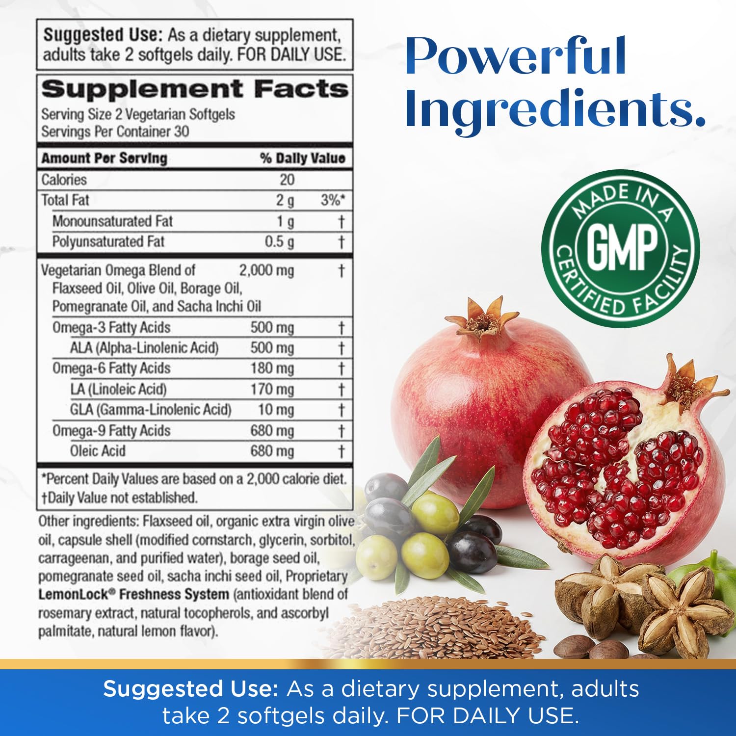Purity Products Omega 3-6-9, "5 in 1 Vegan and Vegetarian Formula — Amazon image 2