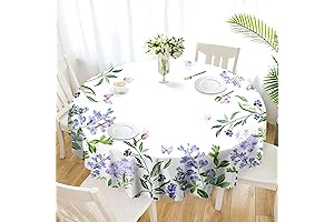 Round Lavender Tablecloth: Add Floral Charm to Your Dining