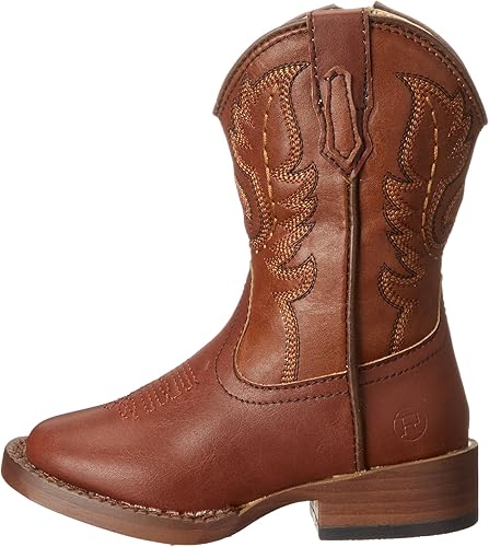 Miniatura 8 de ROPER Niños Niños Texson Square Toe Casual Botas Mid Calf - Marrón