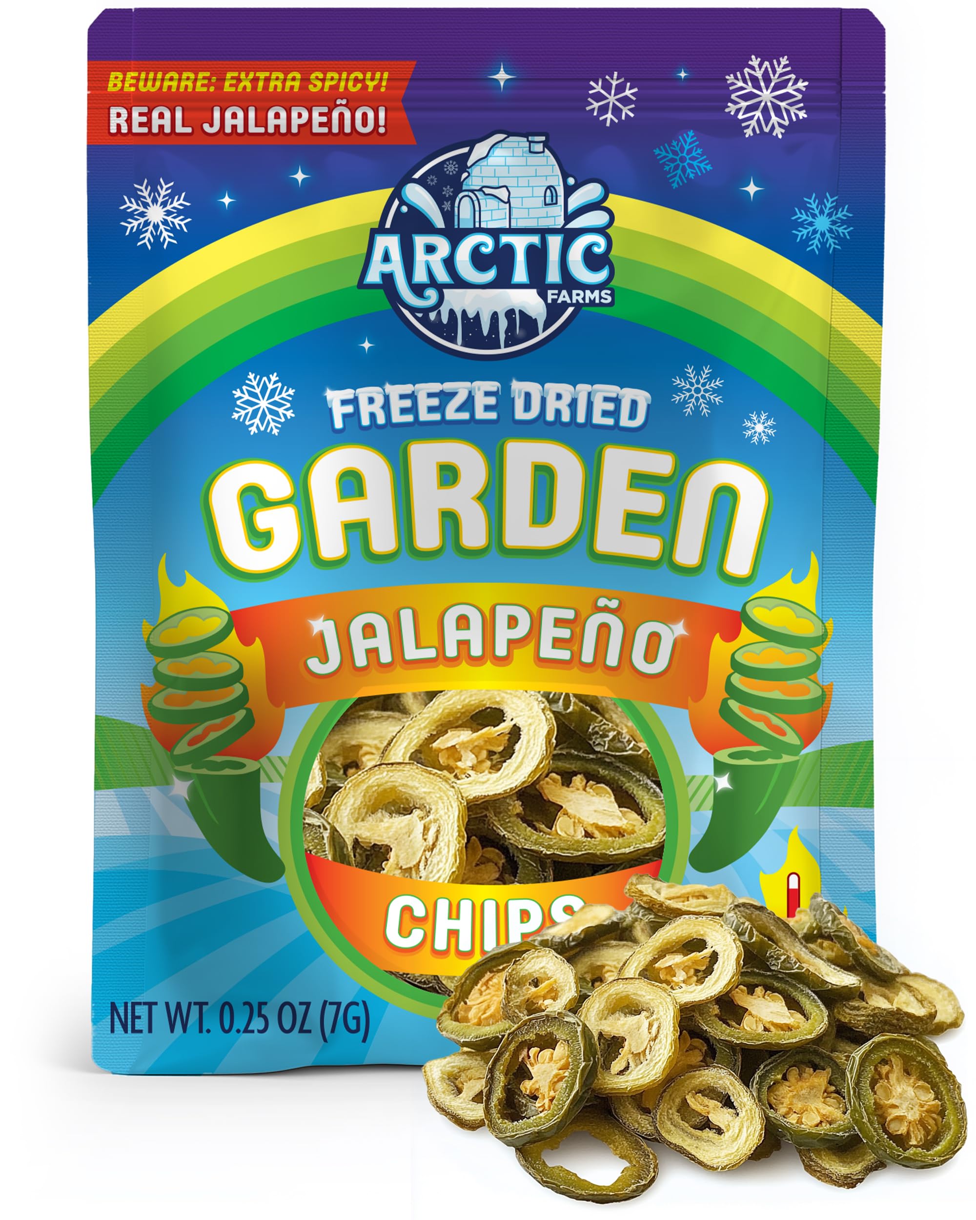 Amazon.com: Arctic Farms Garden Freeze Dried Jalapeno Chips, Extra