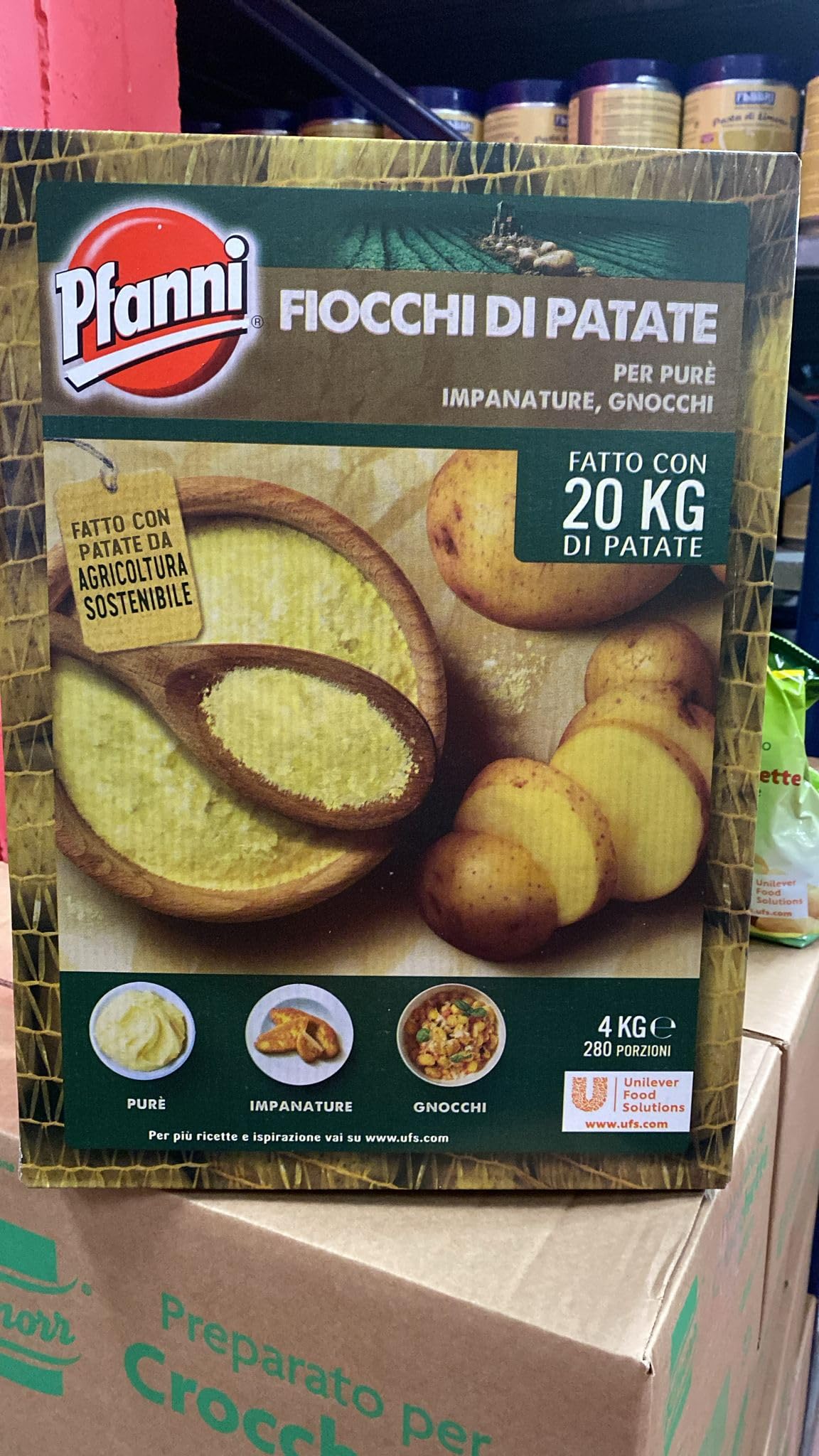 Pfanni Preparato per pure' di patate in fiocchi confezione da 4 kg (1000042928)
