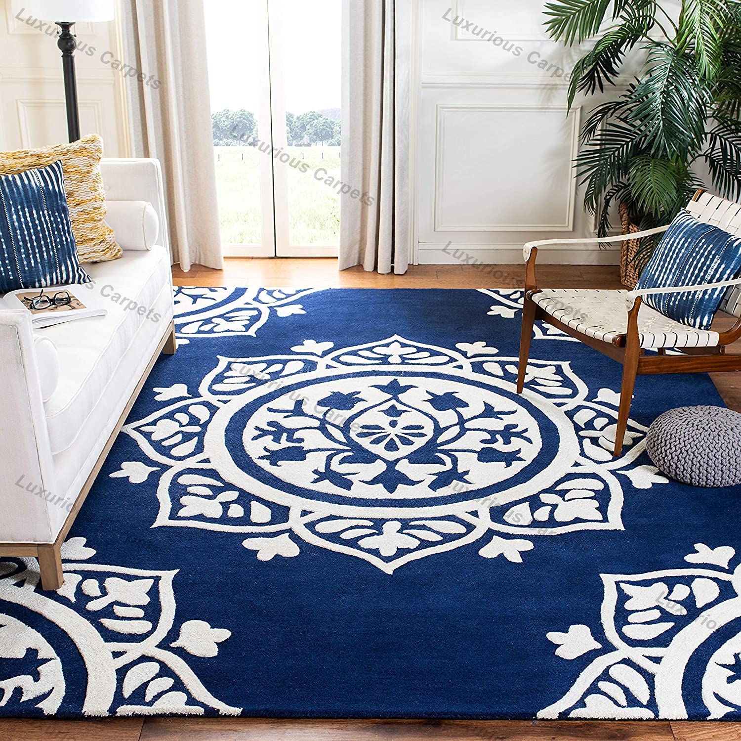Luxurious Carpets Bellagio Collection Handmade Premium Woolen & Blend Carpet for Living Room Bedroom and Hall with 1" Inch Thickness 12 x 15 feet Color (B09HVYMJL5) Amazon Price History, Amazon Price Tracker