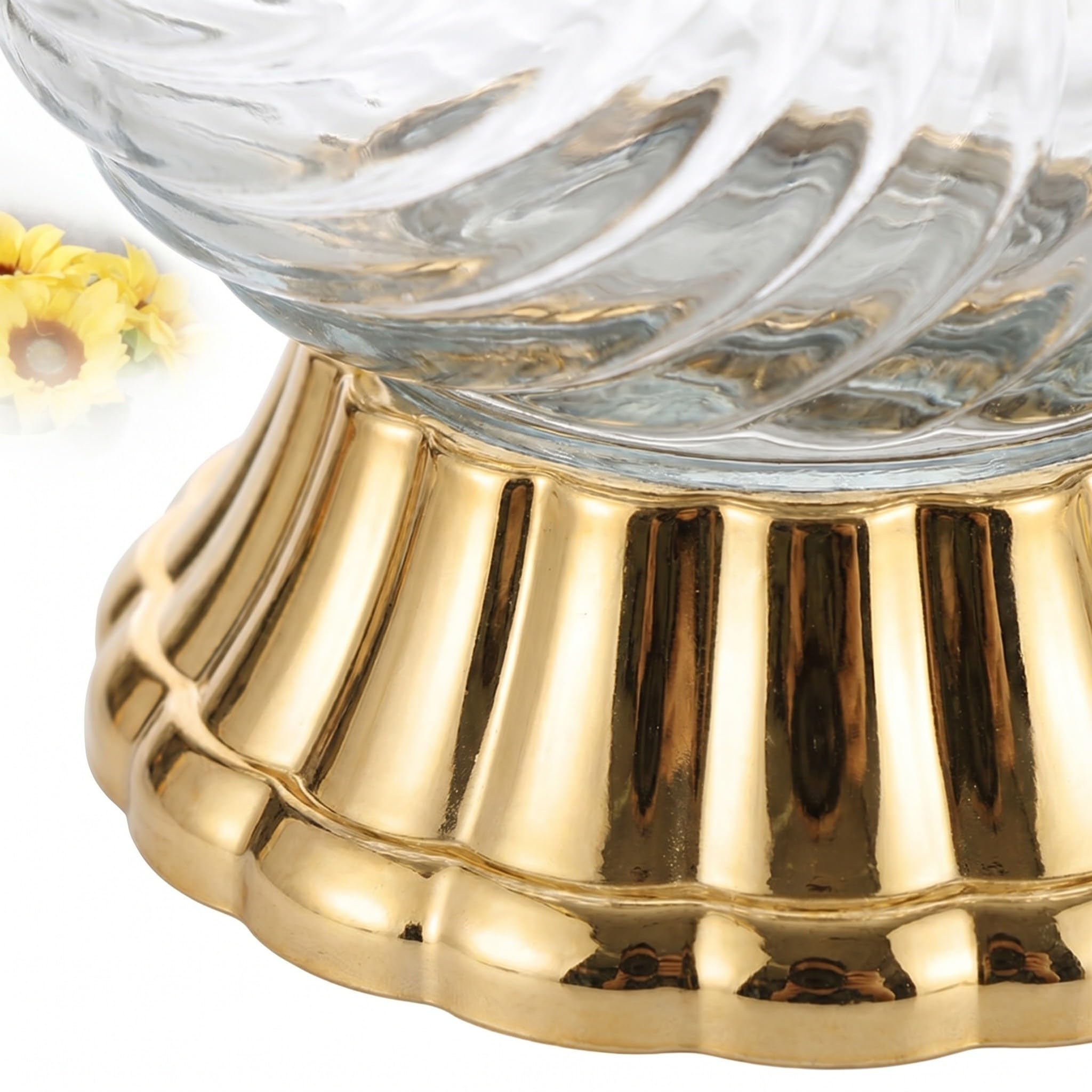 Brocca in Vetro Design Mediorientale 1,8l con Coperchio e Beccuccio