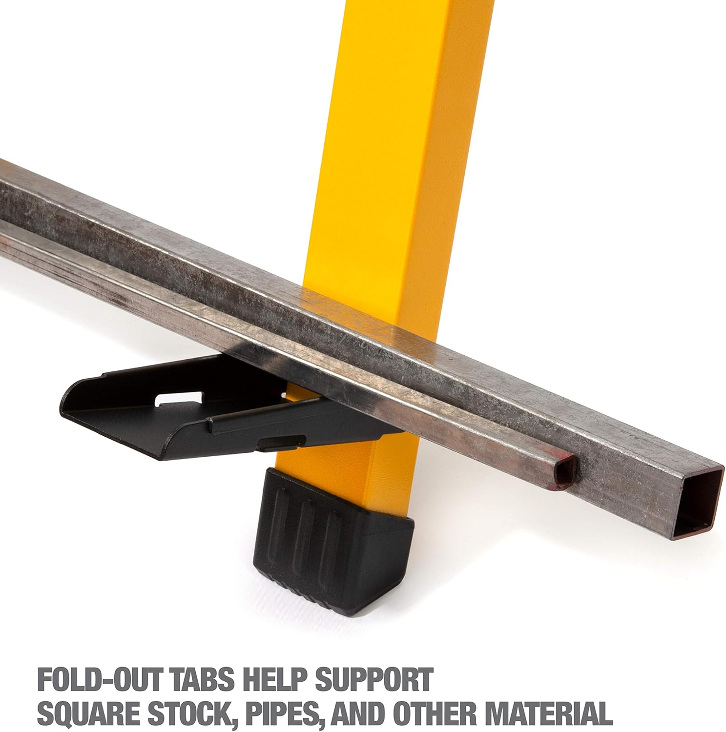 DEWALT Adjustable Height Portable Steel Welding Sawhorse, Double-Locking Legs, Pipe Saddles, 1,100 lb Weight Capacity