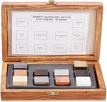 United Scientific Supplies United Scientific DCSET10 Density Cube Set, 10 Cubes