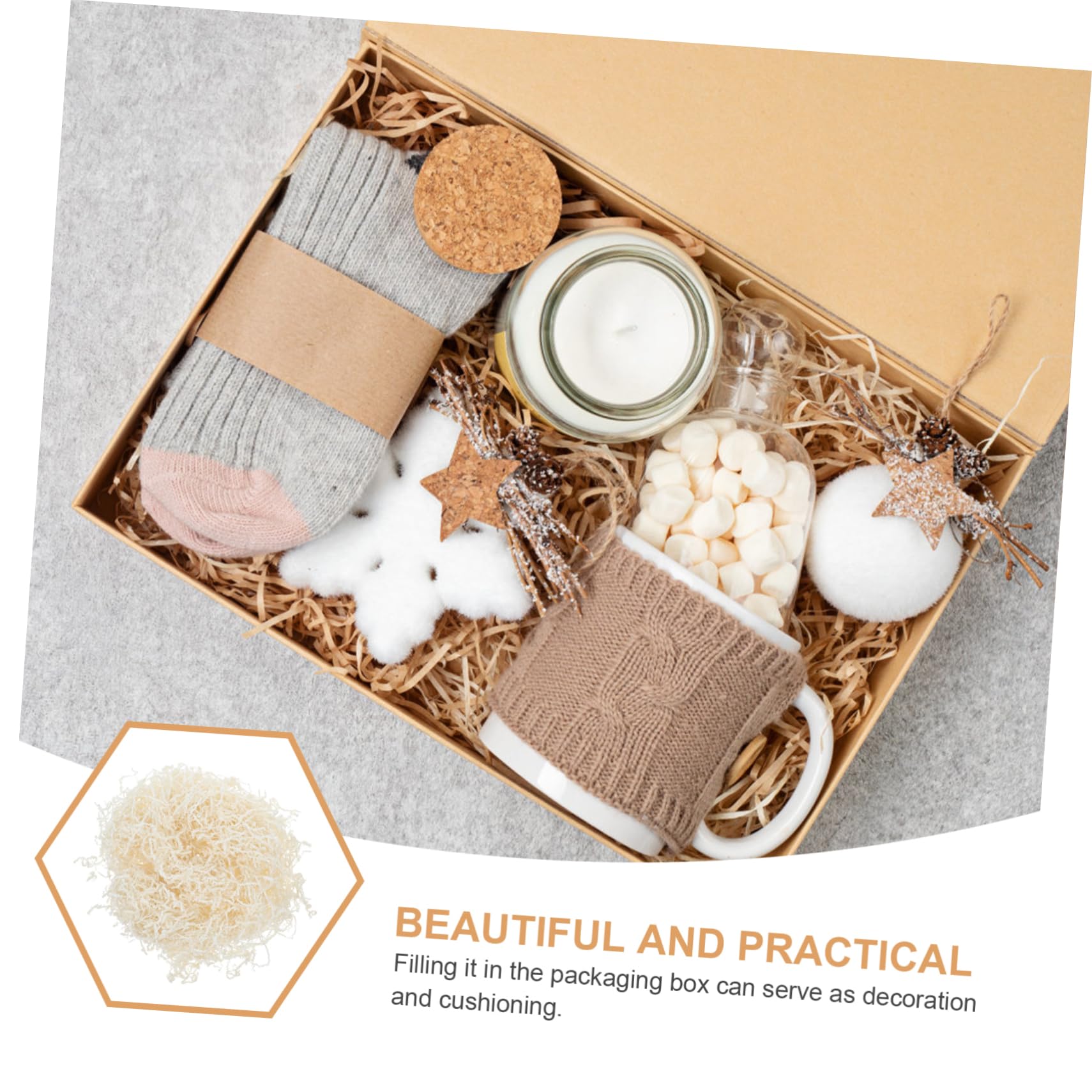 KOMBIUDA Déchiqueté Crinkle pour Remplissage De Boîtes Accessoires De pour Et Paniers De Saint-Valentin De Raffia