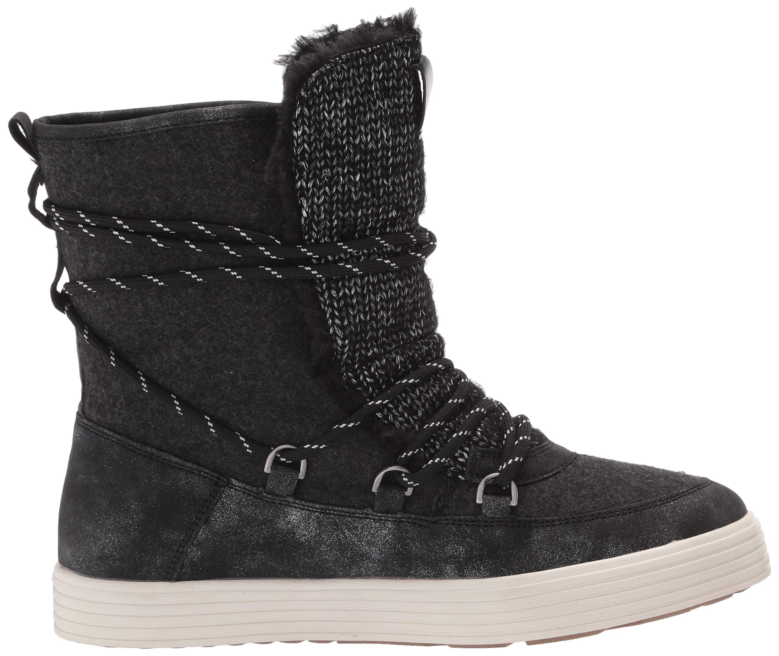 Muk Luks Damskie buty Lace Up Fashion Boot, czarne, 6