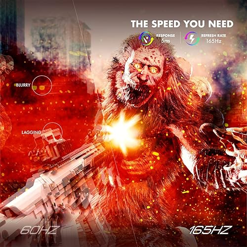 Miniatura 7 de Viotek GNV32DBE Monitor curvo para juegos de 32 pulgadas  2560x1440p QHD  165Hz  120% sRGB  FreeSyncG-Sync  2X DP, 1x HDMI 2.0  3 años cero píxeles