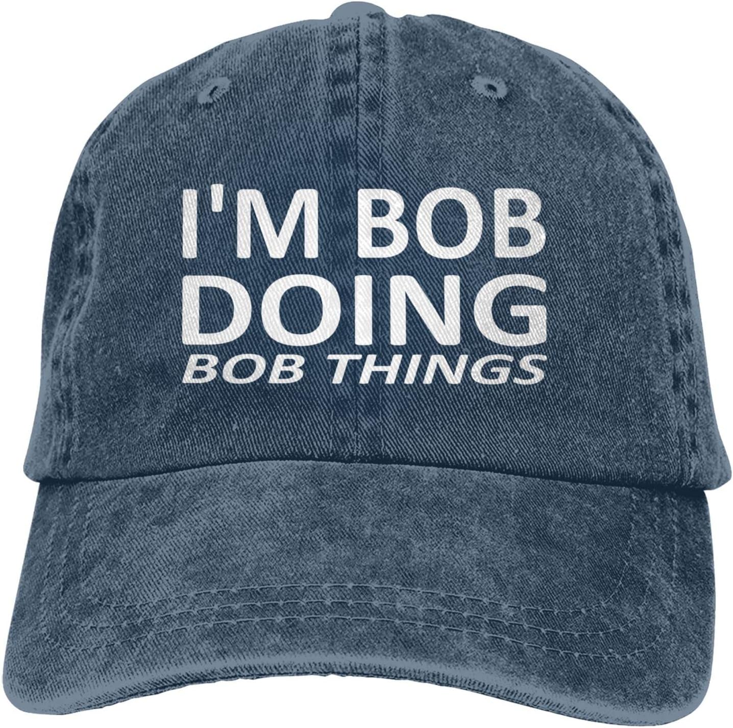 Im Bob Doing Bob Things Hat for Men Dad Hats with Design Hat - Image 7