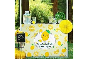 Lemonade Stand Tablecloth for Kids: Summer Party Perfection