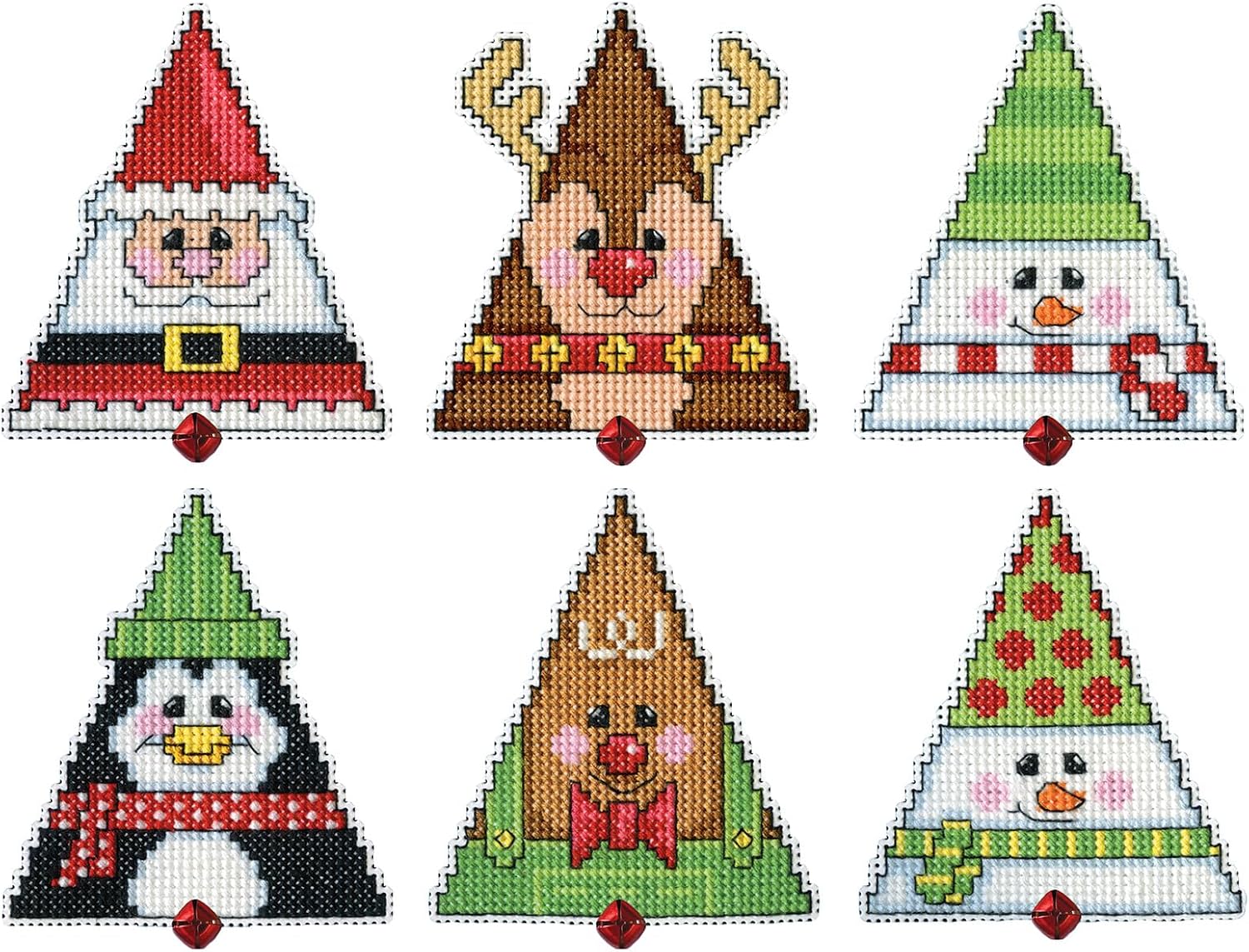 Design Works Crafts Holiday Jingles Counted Cross Stitch Ornament Kit - Set/6