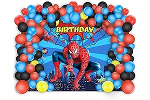 Spider-Man Backdrop for Birthday Parties: Superhero Celebration Elevated