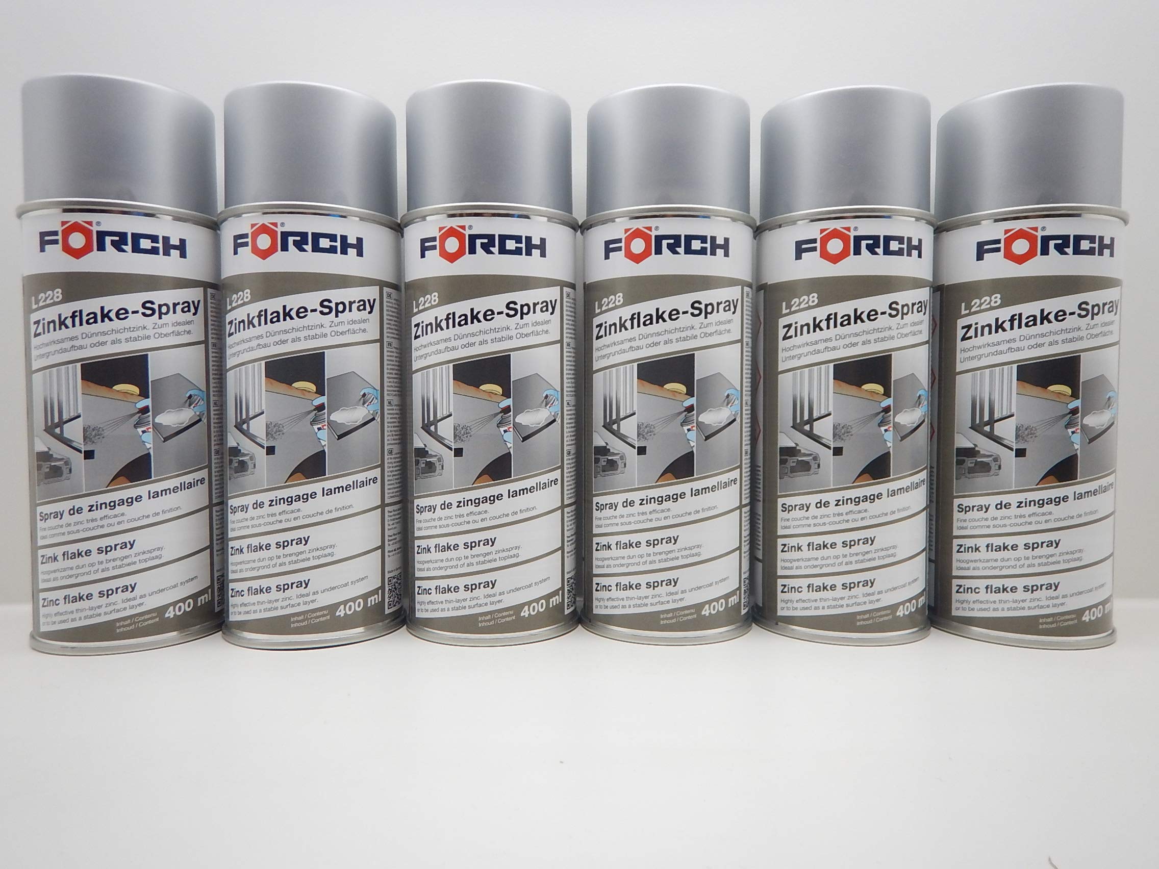 FORCH ZINKFLAKE Spray DÜNNSCHICHTZINK SPRAYDOSE KORROSIONSSCHUTZ 400ML (6)