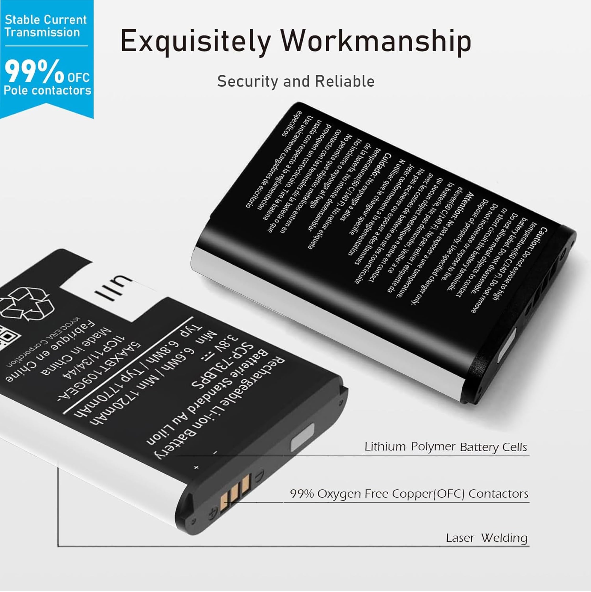 Amazon.com: TGXJI Replacement Battery for SCP-73LBPS,Upgraded