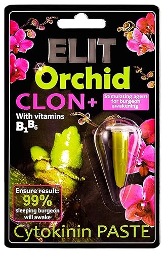ELIT Orchid CLON+ Pasta de clonación Keiki de citoquinina para el despertar de Burgeon - Potenciador de floración con vitaminas B1 y B6 (0.1 fl oz)