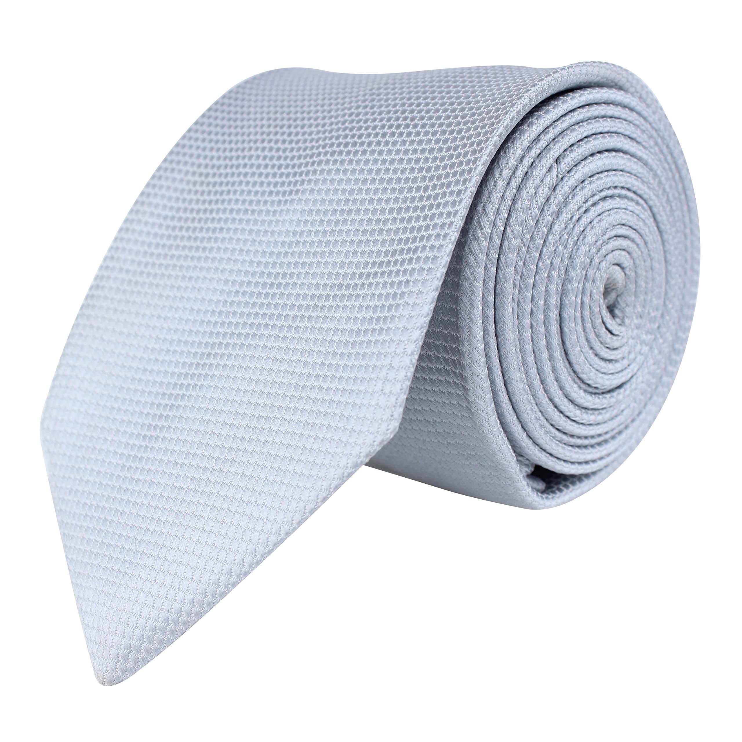 peluche Kovove Grey Checkered Neck Tie For Men-picture-14