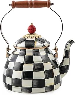 MACKENZIE-CHILDS Courtly Check Tea Kettle