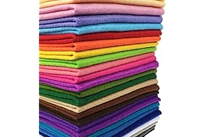 FLIC-FLAC Assortment of 28PCS 12x8 Inch Soft Felt Fabric Sheets for Crafting