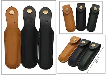 黒革・茶革製短剣吊りナスカン代用品(ハンドメイド) ハンドストラップ 「TIDY」 Noble 防水 財布引き手 本革