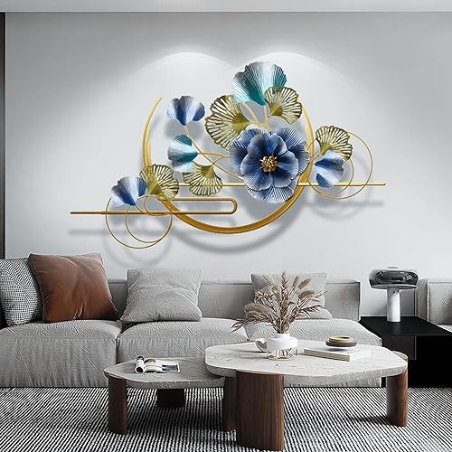 Miniatura 1 de TOPBMS Decoración de pared de metal 3D, decoración moderna de lujo, esculturas de pared hechas a mano, para colgar en la pared, decoración para sala