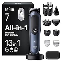 Braun Rifinitore All-In-One Series 7, Rasoio Elettrico Barba E Capelli 13In1
