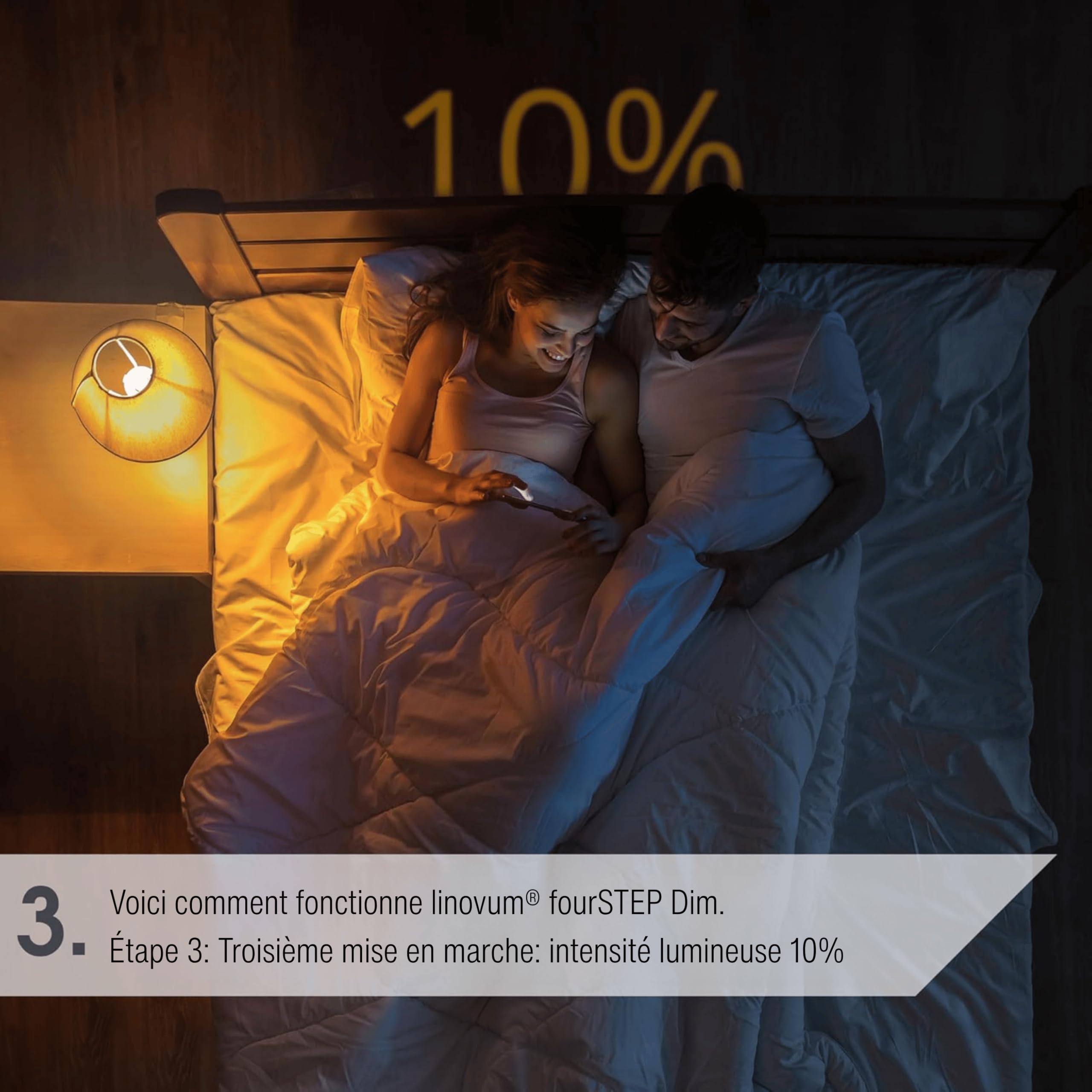 SSC-LUXon fourSTEP ampoule flamme E14 1 piece dimmable sans variateur | Se remplace en un geste, sans outil ni application, pour un confort lumineux immédiat et des économies d'énergie durables.