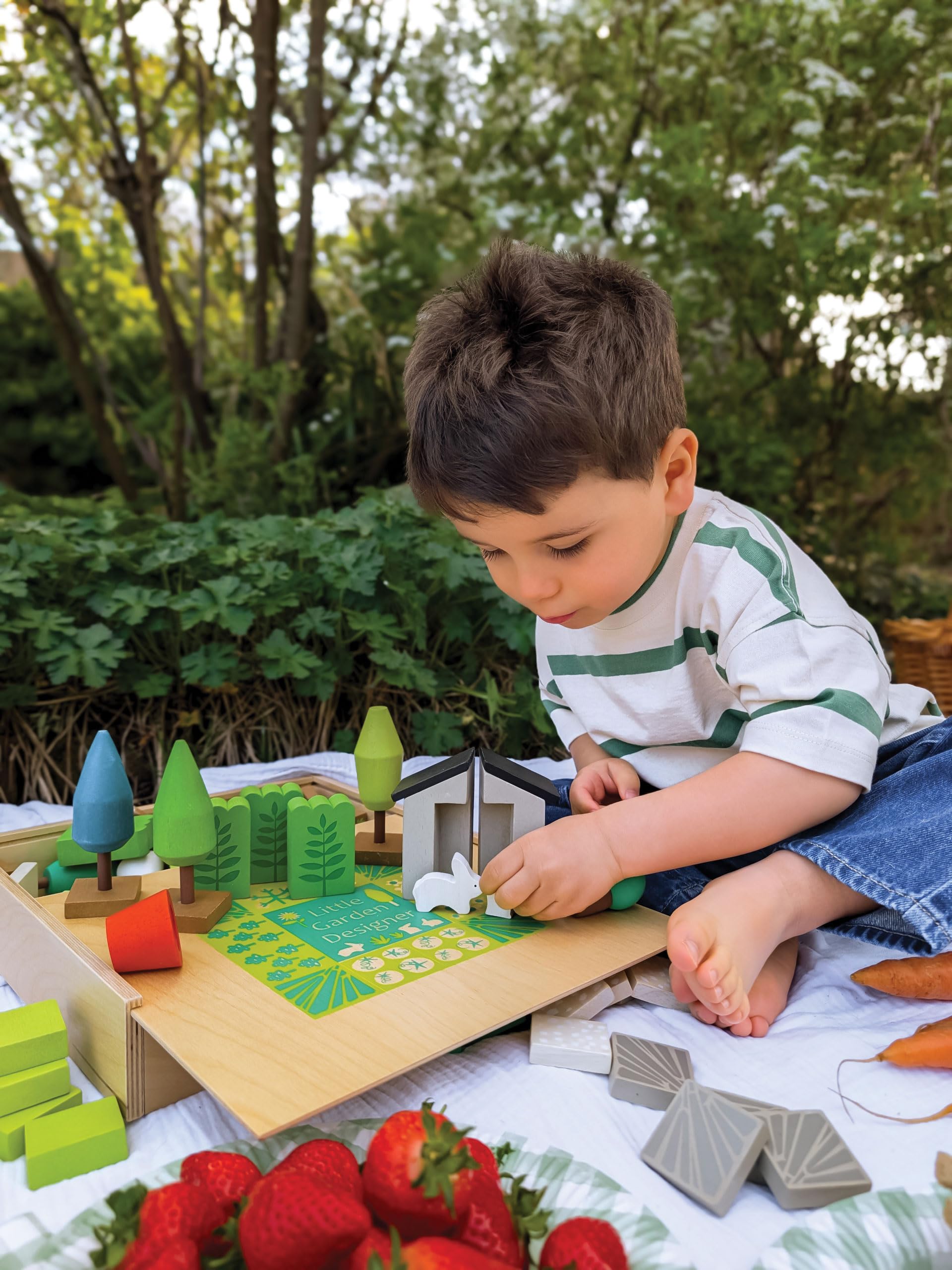 Tender Leaf Toys Blumengarten-Set: pädagogisches und lustiges Rollenspiel für Kinder, Spaß für Kinder ab 3 Jahren (kleiner Gartendesigner)