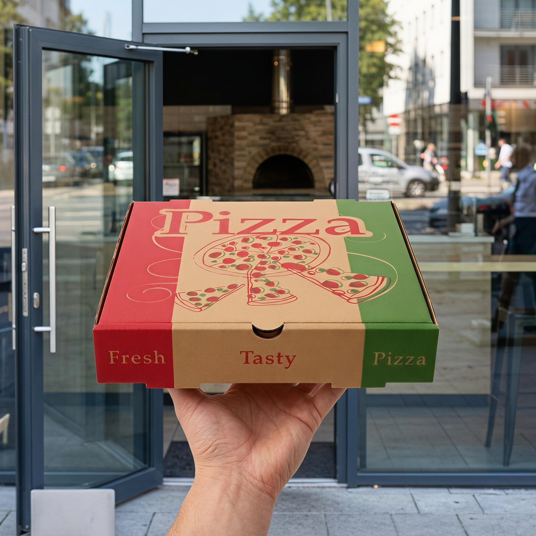 TOYANDONA 20 szt. papierowych pojemników na pizzę, 8 cali