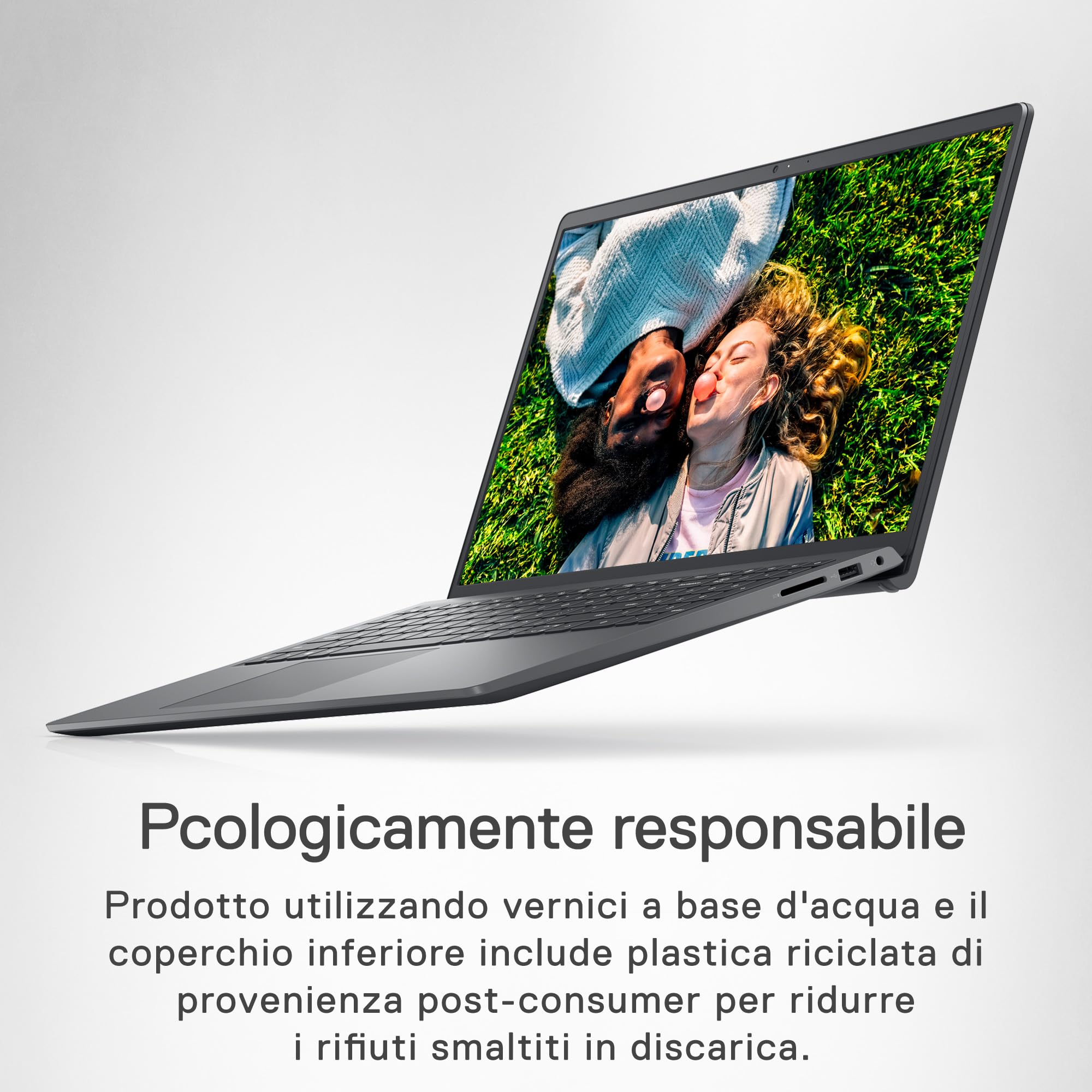Dell Inspiron 15 3520 Portatile 15,6'' FHD (1920x1080) 120Hz, Intel Core i7 1255U, Intel Iris Xe Graphics, 16GB Memoria, 512GB SSD, Windows 11 Home, italiano, Carbon Black