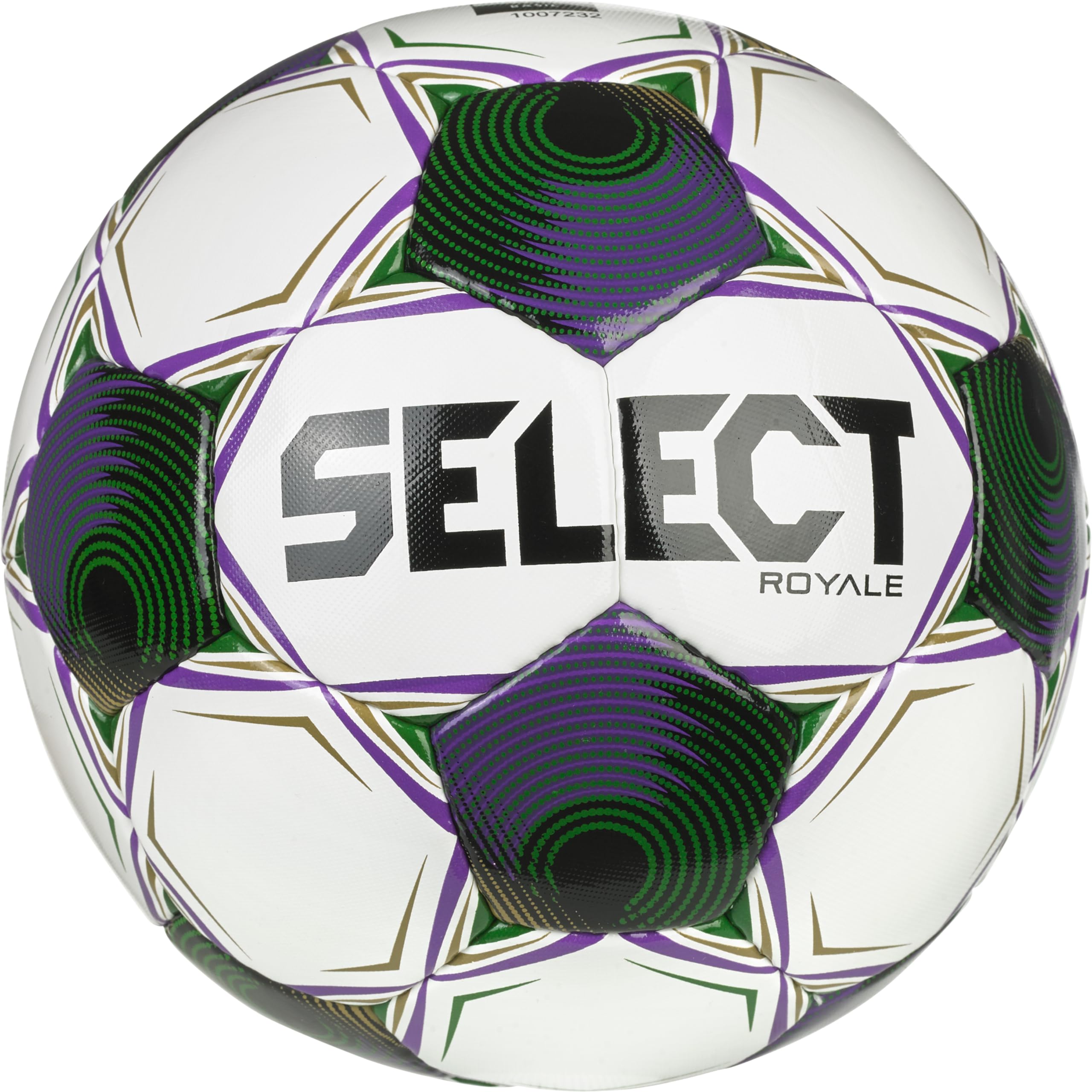 Select Royale Soccer Ball, White/Purple/Green V25, Size 5