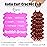 7 Packs Auburn GoGo Curl Crochet Hair 10 Inch Copper Red Short Curly Crochet Hair for Women Water Wave Beach Curl Deep Twist Crochet Braids Synthetic Braiding Hair Extensions (10 Inch, Reddish Brown)