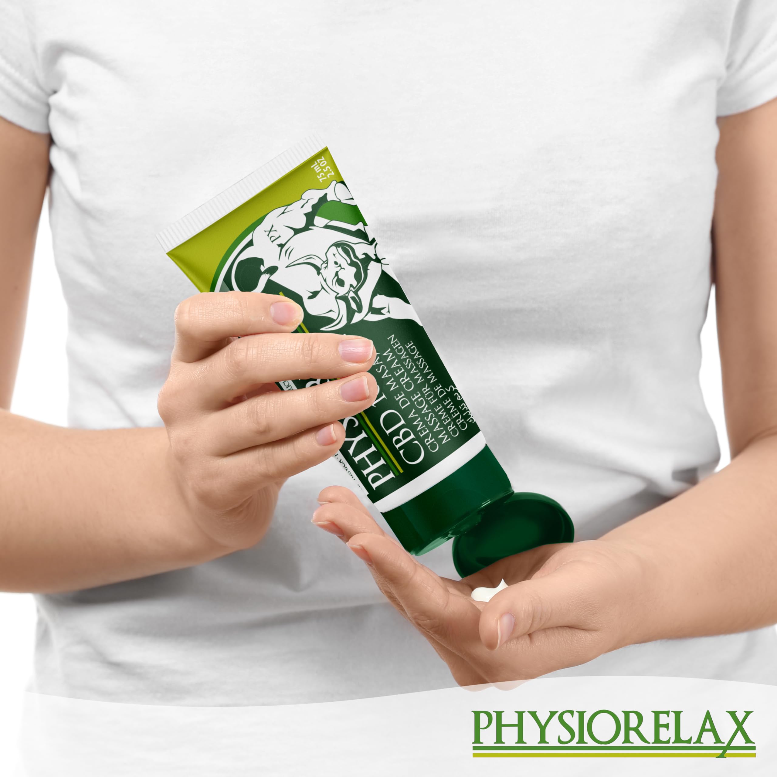 Physiorelax CBD – Crema de Masaje con 1000mg de Cannabidiol | Aceites Esenciales y Aceite de Cáñamo| Natural, rápido y Eficaz | Para Lumbares, Cervicales, Rodillas, Hombros, Espalda |Crema con Cañamo