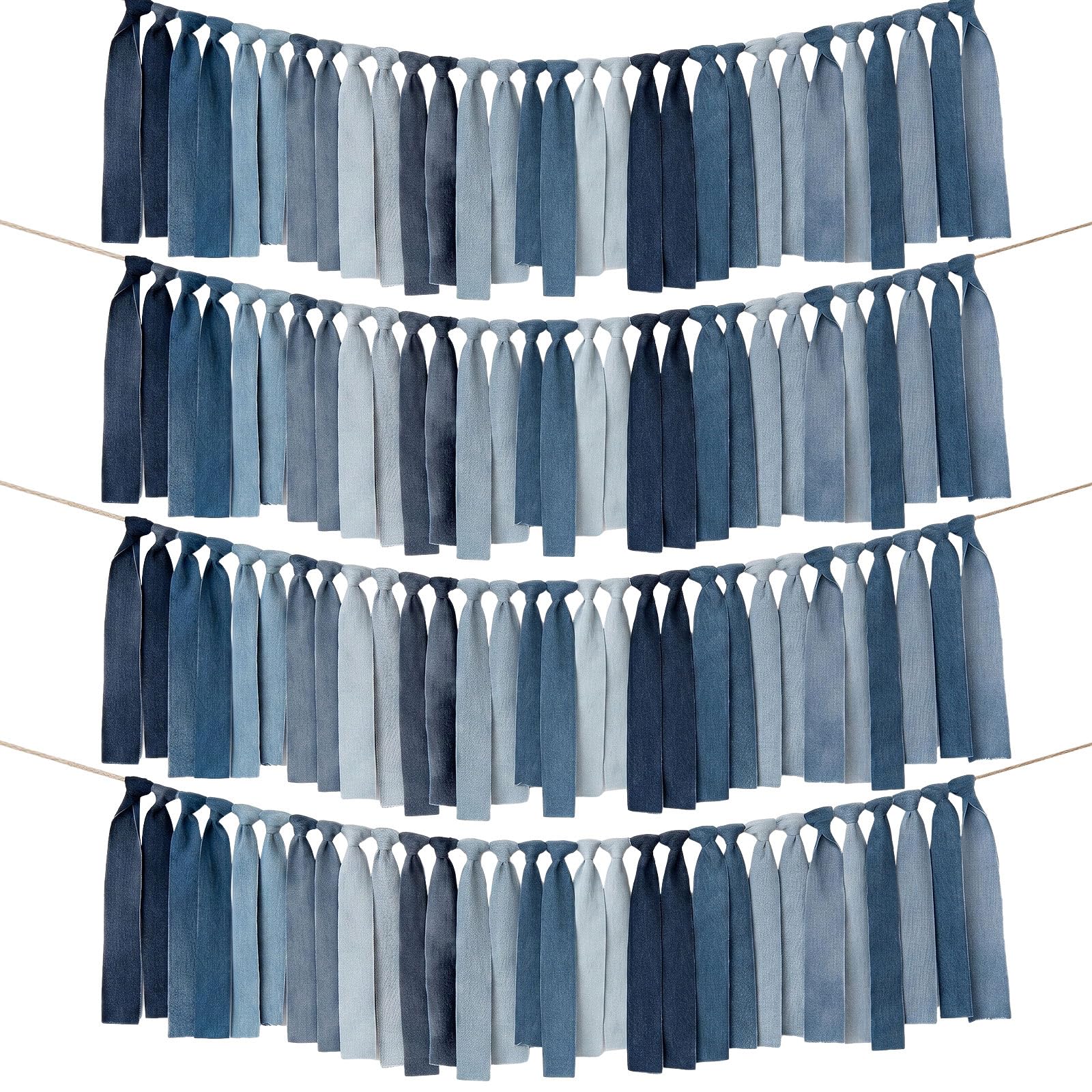 Photo 1 of Breling 4 Pcs Denim Strip Banners