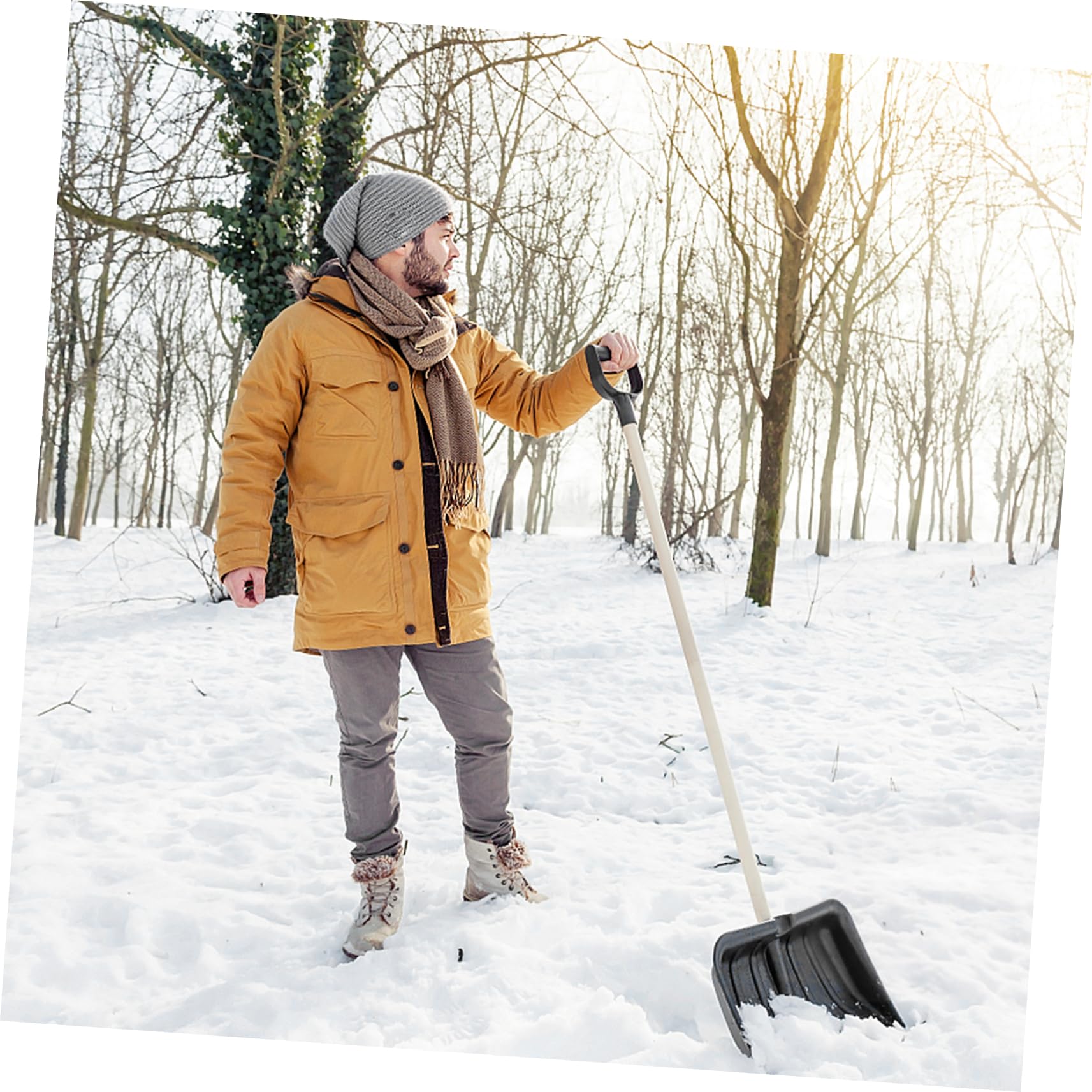 KONTONTY 3pcs Snow Shovel Handle Grip Plastic Shovel Iron Shovel Handle Shovel Handles Spatulas Snow Removal Spade Handles D Shovel Handle Garden Handles Pp Snowball Winter