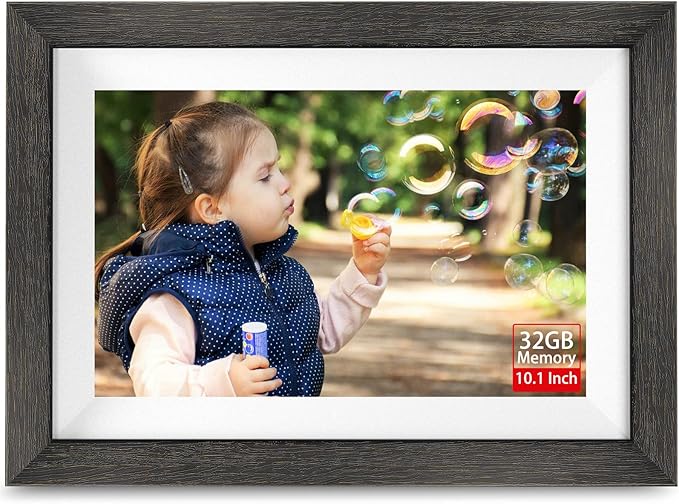 Frameo Digital Photo Frame with 32GB Memory,10.1 Inch WiFi Smart