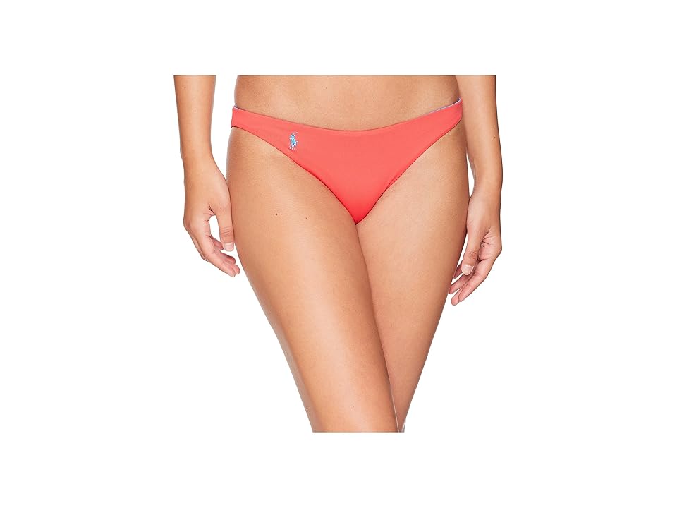 

Polo Ralph Lauren Modern Solids - Doubling Binding Reversible Taylor Hipster Bottom (Pool) Women's Swimwear, Blue