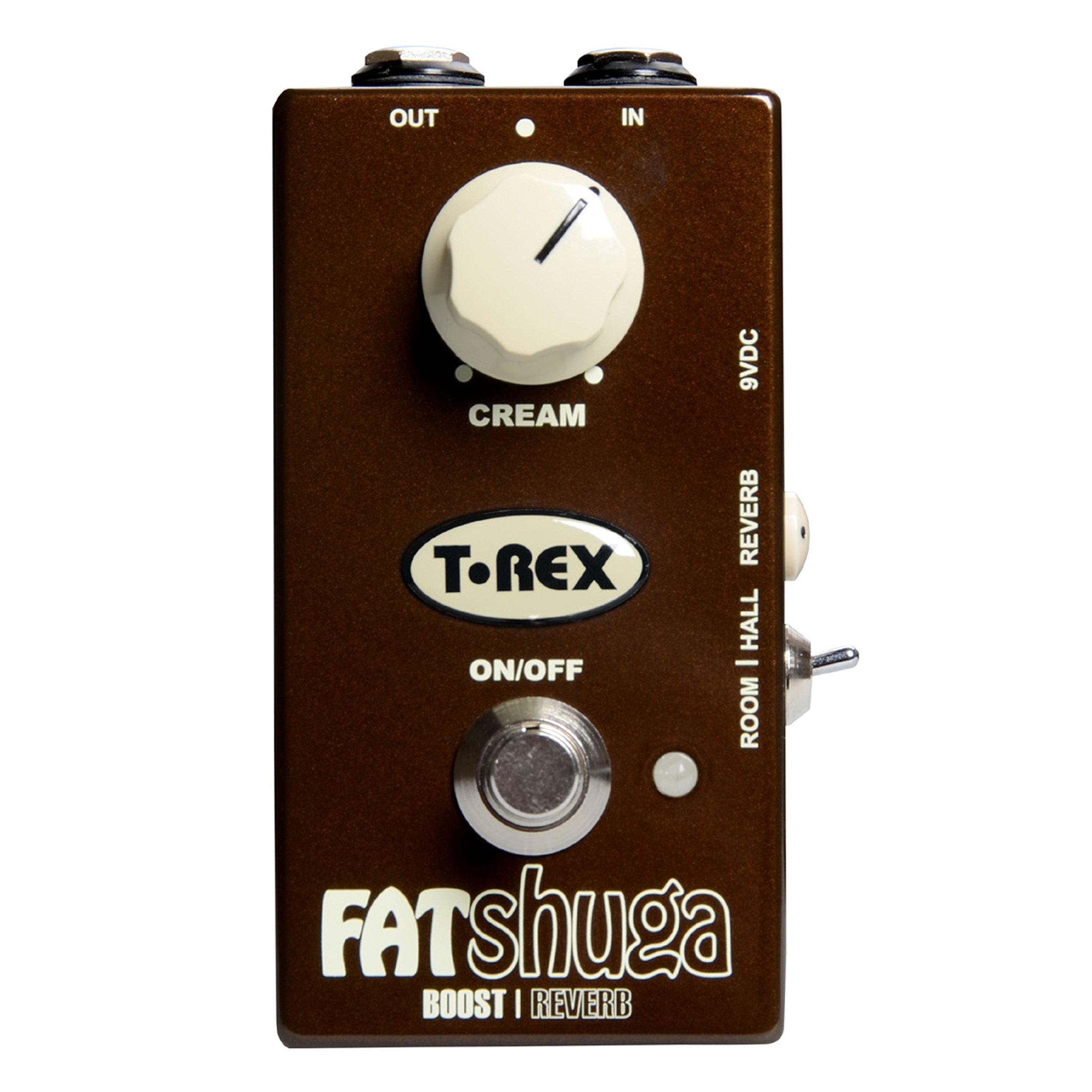 T-Rex Engineering FAT-SHUGA Reverb Guitar Effects Pedal with Overdrive/Boost Functionality (10178)