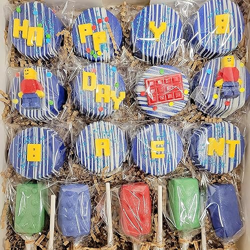 Miniatura 8 de Moldes de chocolate para fondant de robot, ladrillos de construcción, moldes de silicona 3 piezas, para decoración de pasteles de niños, arreglos de