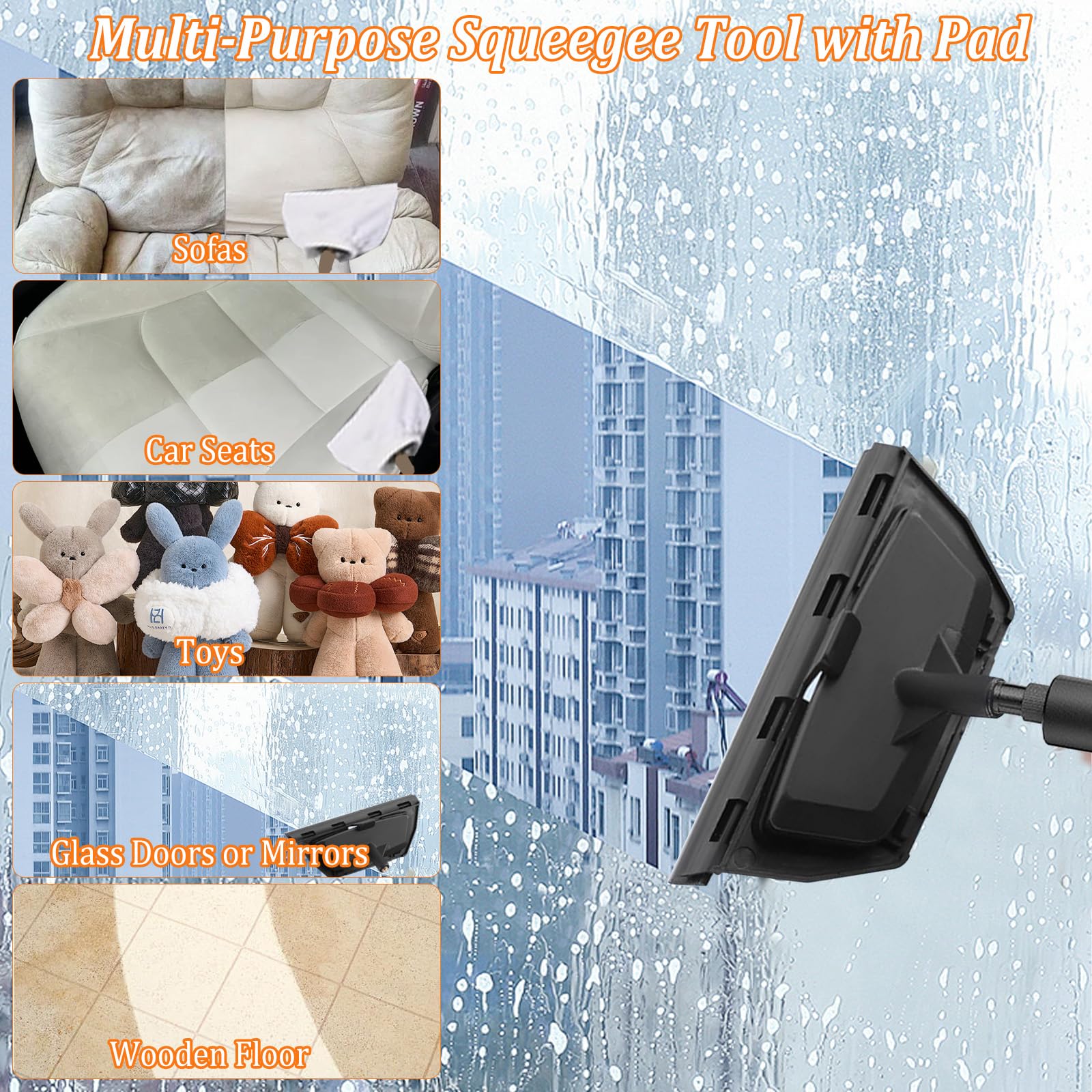 Limpiador a Vapor Alta Presión, 3,0 bar 2500W Vaporeta Limpieza Hogar Depósito de Agua 1,2L, Portátil Maquina de Vapor Limpieza para Hogar, Cocina, Baño, Coche, Suelos, Alfombras, Sofás