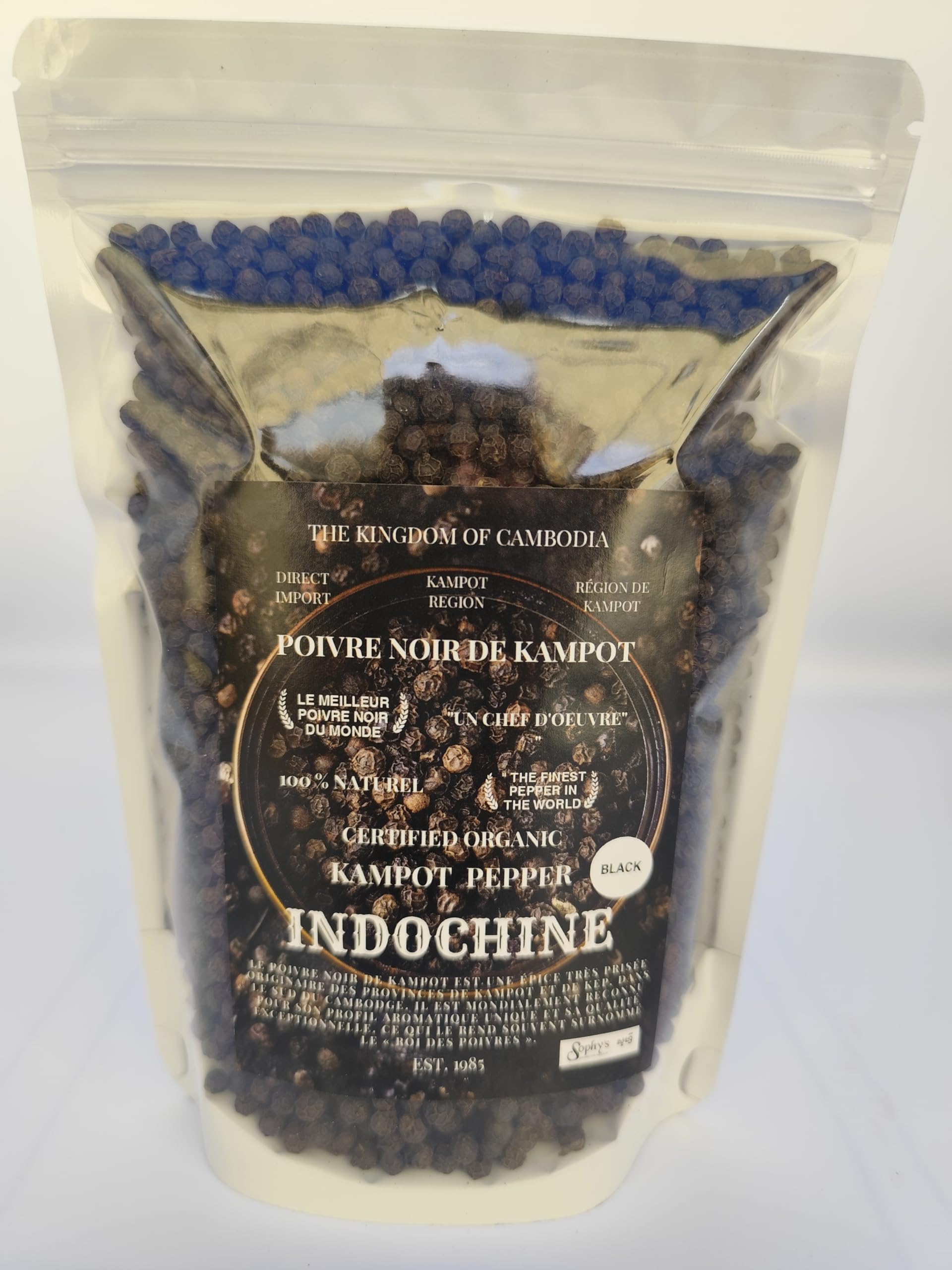 Organic Kampot Pepper Rare Cambodian Peppercorns Black 4 Ounce