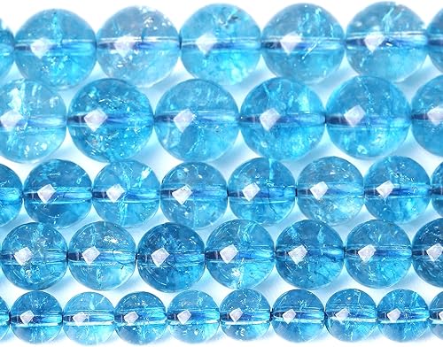 Vista 259 de 38 cuentas de cristal de cuarzo rosa brasileño de piedra natural de 0.394 pulgadas para hacer joyas y pulseras Cuarzo rosa de Brasil