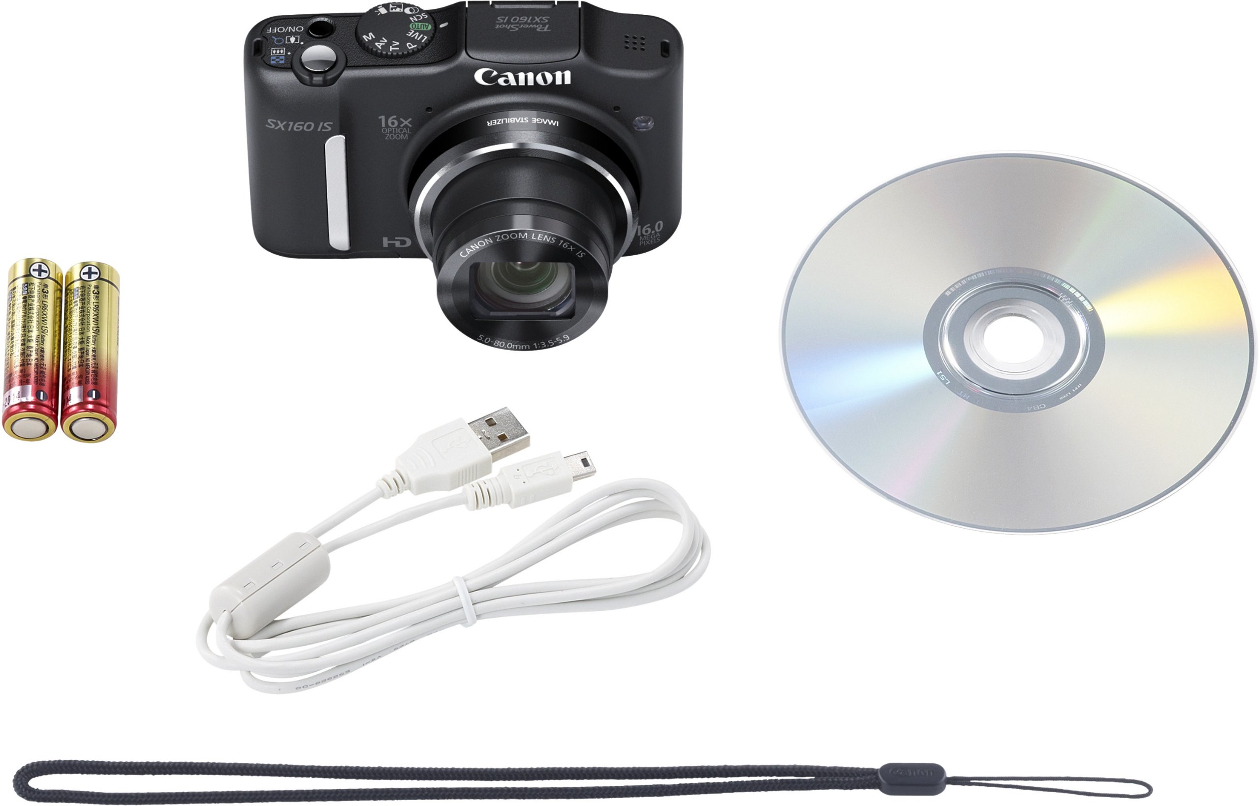 Canon PowerShot SX160 is Digitalkamera (16 MP, 16-Fach Opt. Zoom